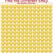 Find The Difference Emoji Puzzle
